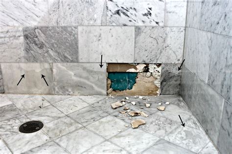 Natural stone showers require more maintenance than tile, acrylic, or even luxstone shower walls. Why marble isn't the best option in a shower or bath.
