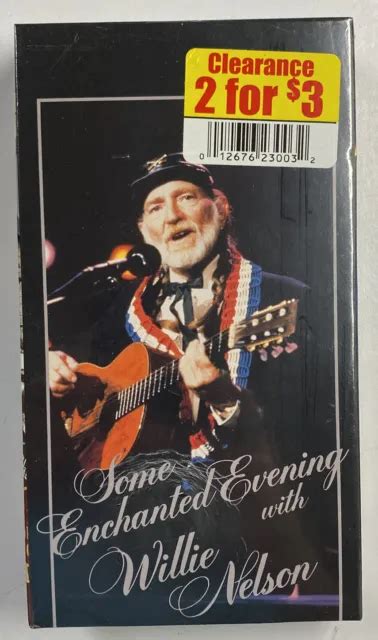 Rare Oop Willie Nelson Vhs Music Video Some Enchanted Evening With 1989