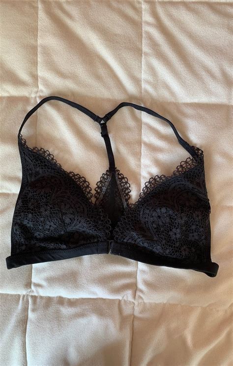 This Is In Great Condition Black Laced Victorias Secret Bralette In
