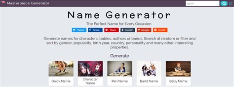 Website Name Generator 1000s Of Random Website Names