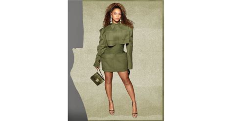 Beyoncés Balmain Outfit Beyoncé Wears Green Balmain Outfit At Queen And Slim Screening