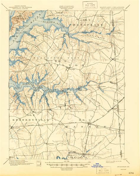 Cecilton Maryland 1900 1945 Usgs Old Topo Map 15x15 Quad Old Maps