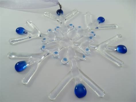 More About Fused Glass Snowflakes Glass Art By Margot