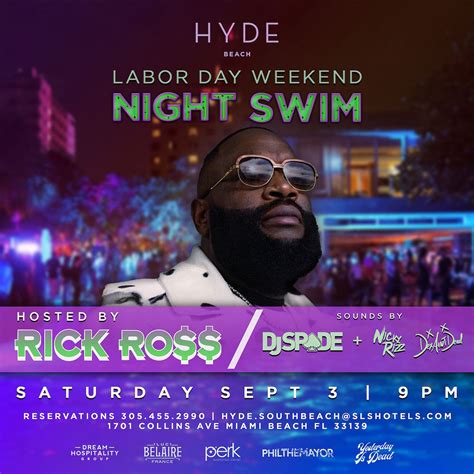 Night Swim Rick Ross Labor Day Weekend 2022 Tickets At Hyde Beach