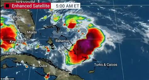 Tropical Storm Humberto Targets Hurricane Hit Bahamas Daily Mail Online