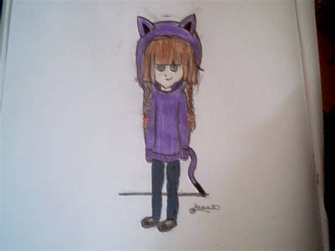Anime Girl With Cat Hoodie By Bunny Bella On Deviantart