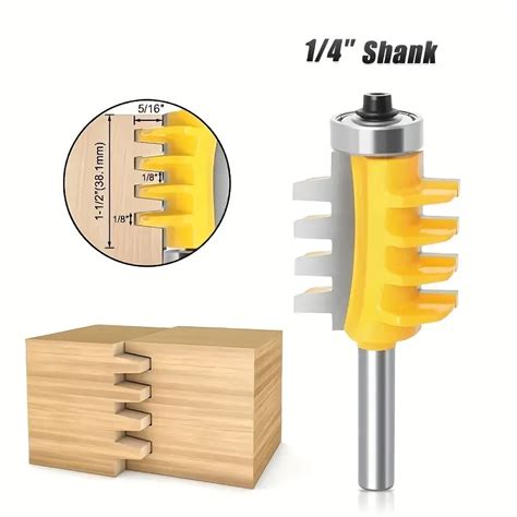 Shank Rail Reversible Finger Joint Glue Router Bit Wood Temu