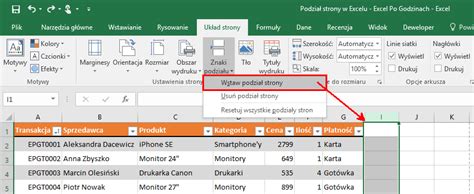 Podział strony w Excelu czyli jak zapanować nad wydrukiem Excel dla