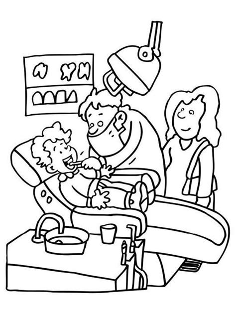 Find some free simple printable coloring pages for kids that you can use at home or school. Coloring page dentist - img 7143. (With images) | Dental ...