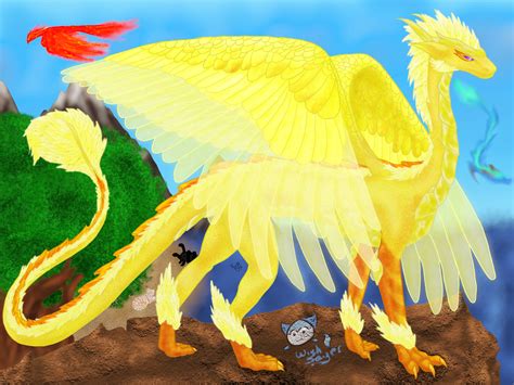 Yellow Dragon Of The Center Redo By Wishsayer On Deviantart