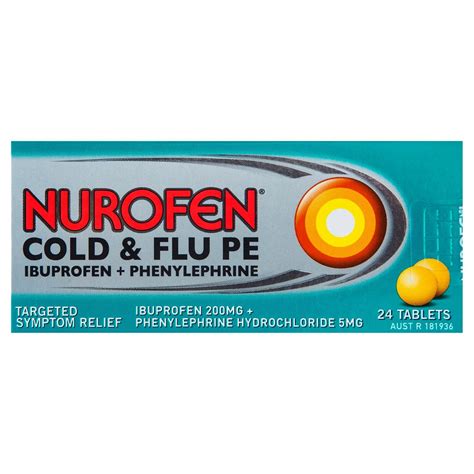 Nurofen Cold And Flu Pe Cold And Flu Tablets Nurofen Australia