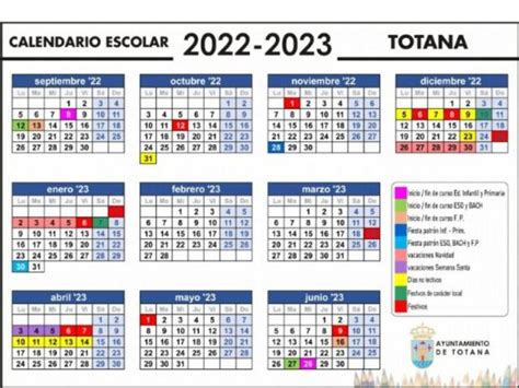 Calendario Escolar 2022 2023 Y Festivos Por Comunidad