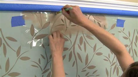 How To Stencil An Accent Wall With Kathy Petersons Vines Stencil