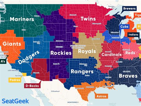 Map Of Mlb Teams Map Of The World