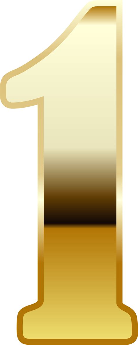 Download Number One Gold Png Full Size Png Image Pngkit