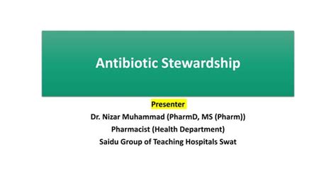 Antibiotic Stewardship Pptpptx