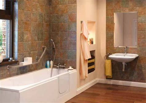 Installation of sturdy, strategically placed handrails to help them safely enter and exit the tub can help many, but it's not enough for everyone. 6 Tips to Design A Bathroom For Elderly - InspirationSeek.com
