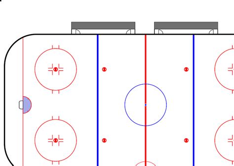 Um das spielfeld herum befinden sich banden, die flächen hinter dem tor sind durch plexiglasscheiben abgesichert, damit keine zuschauer verletzt werden können. Medveščak