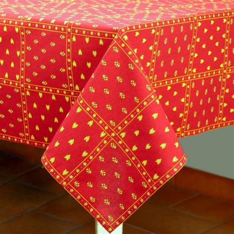 Provencal Rectangle Tablecloth Red Patchwork 59x118