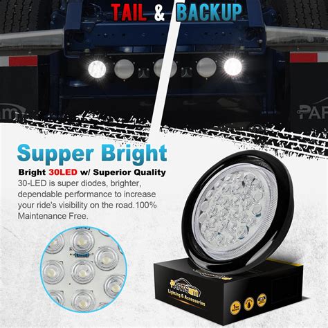 We offer a wide range of rim and wheel variants to choose from, making it possible for you to change the color, style, and pattern of wheels you have on your truck in a significant way. 2PC 4" Round Backup Reverse Fog Lights w/Rubber Mount 30 ...