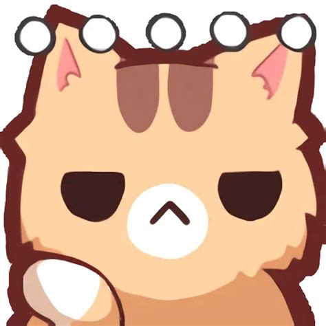 Paquete De Pegatinas Emotes De Neko Nube De Pegatinas Cat Emoji