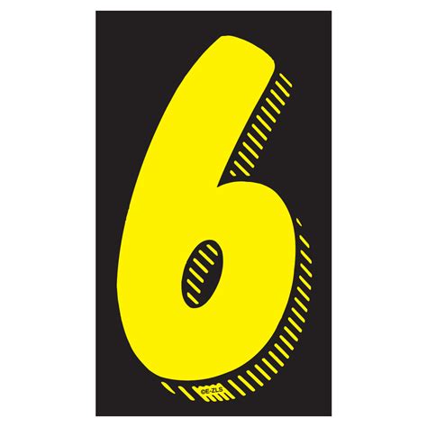 Black And Yellow Numbers Auto Visuals