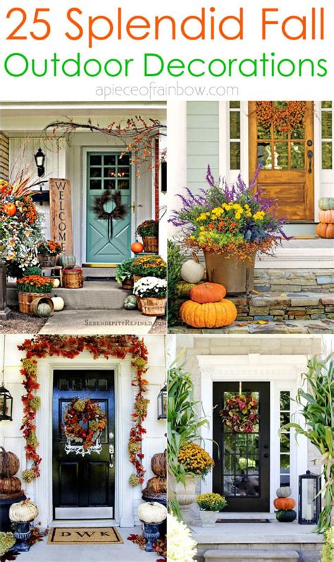 25 Splendid Diy Outdoor Fall Decorations A Piece Of Rainbow
