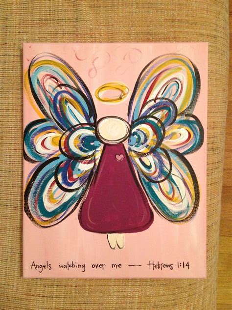 Easy To Paint Angels On Canvas Angel For A Painting Class Painting Crafts Christmas