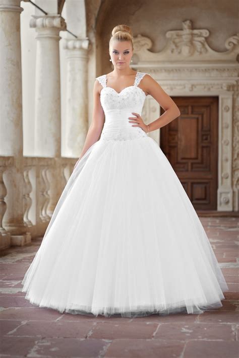 Wollen sie wissen, warum sie ein hochzeitskleid im traum tragen? Brautkleid mit Korsage und Trägern - Kleiderfreuden