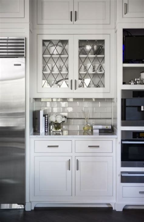 Whether you need kitchen cabinet doors or bathroom cabinet doors, we have a variety of styles. Leaded Glass Cabinet Doors - Transitional - kitchen ...
