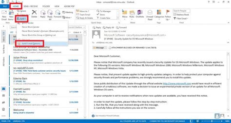 Mániás Megkülönböztető Várj Egy Percet Microsoft Outlook Spam Filter