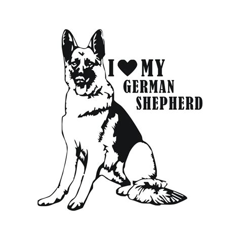 Car Styling Funny Sticker German Shepherd Car Bumper Stickers Decals