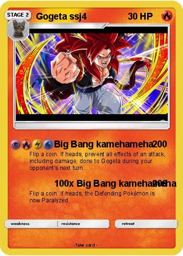 Pokémon Gogeta Ssj4 235 235 Big Bang Kamehameha My Pokemon Card