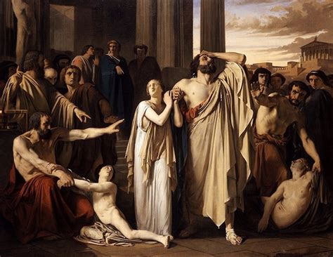 Quest For Beauty Oedipus And Antigone Exiled From Thebes 1843
