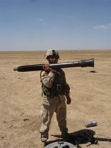 81mm Mortar A Us Soldier Holds Up An 81mm Mortar Tube Befo Flickr
