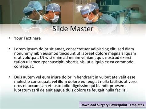 Surgery Ppt Templates