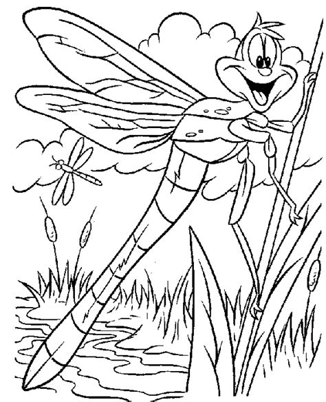 Free printable dragonfly coloring pages. Cute Animal Dragonfly Coloring Pages Pictures to Print for ...
