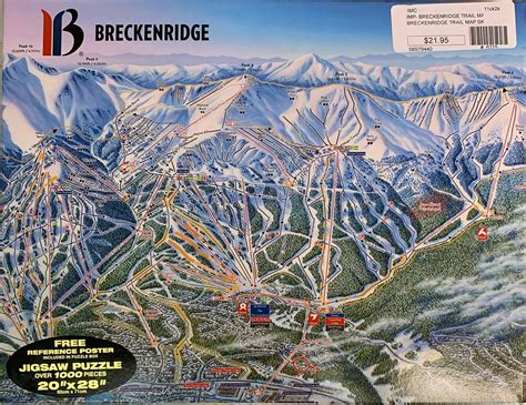 Breckenridge Colorado Ski Resort Trail Map 1000 Pieces Art Source