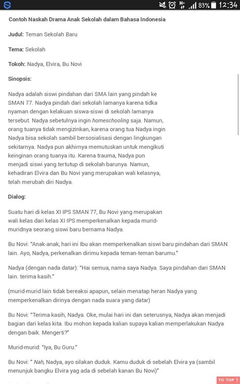 Contoh Naskah Drama Bertema Kehidupan Di Sekolah Bahasa Sunda Seekface