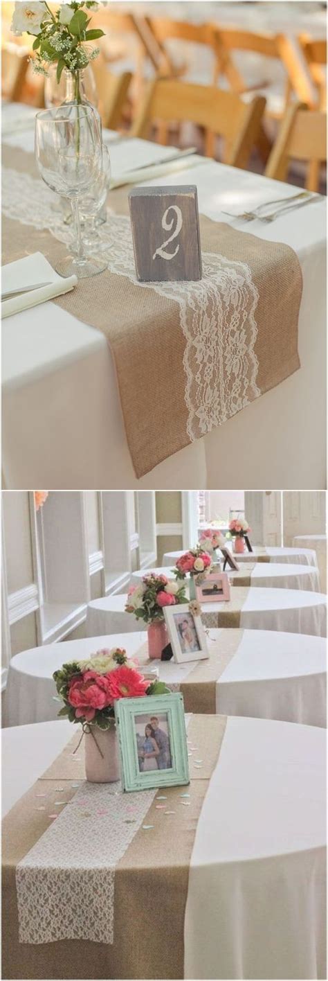 20 Rustic Burlap Wedding Table Decor Ideas Roses And Rings Burlap