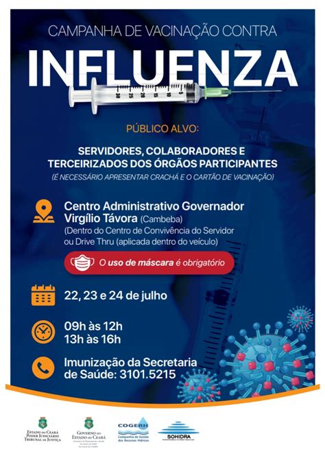 Nesse período, está suspensa a vacinação de rotina de crianças. Campanha de vacinação contra a gripe atenderá servidores ...