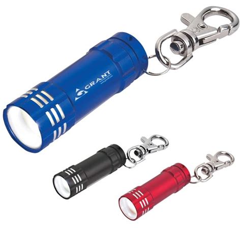 Mini Aluminum Flashlight Keychain Custom With Logo Promo Flashlights