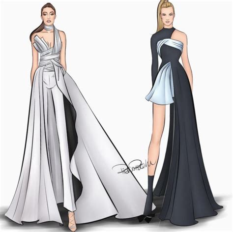 21 Fashion Design Ilustration Gowns Fashion Illustration Dresses