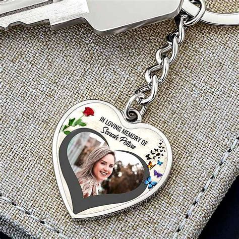 In Loving Memory Photo Keychain — Resting Angels