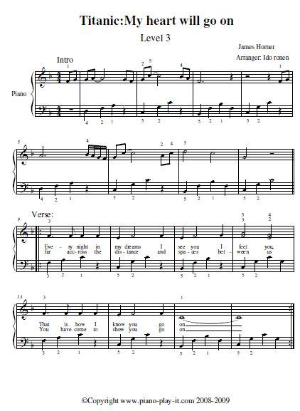 Titanic Theme Song Piano Sheet Pdf Desktopfoz