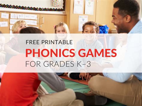 5 Printable Phonics Games For Early Elementary Students