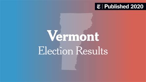 Live Vermont State Primary Election Results 2020 The New York Times