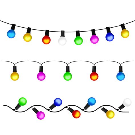 Christmas Fairy Lights Clipart Transparent Png Hd Realistic Christmas