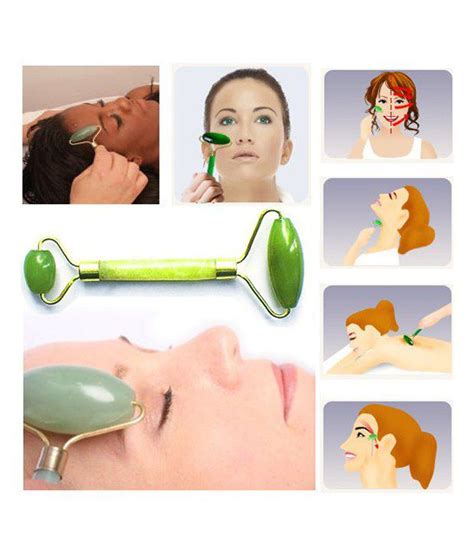 S9d New Royal Jade Roller Facial Face Neck Slimming Massager Beauty Tool With A Nice T Tattoo