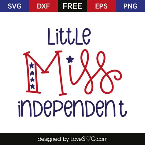 Little miss independent | Lovesvg.com